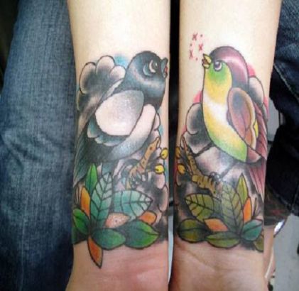 Bird Tattoo On Wrist