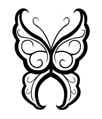 Tribal Butterfly Free Pic Tattoo