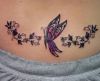 lower back butterfly image tattoo