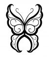 tribal butterfly free pic tattoo