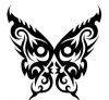 tribal butterfly pic tattoo