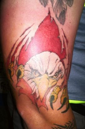 Eagle Head Right Arm Tattoo