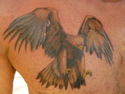 Eagle Back Pic Tattoos