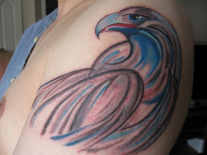 Eagle Tattoo On Shoulder