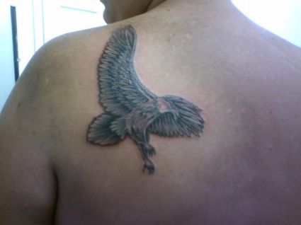 Eagle Tattoo Image On Back