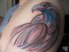 Eagle tattoo on shoulder