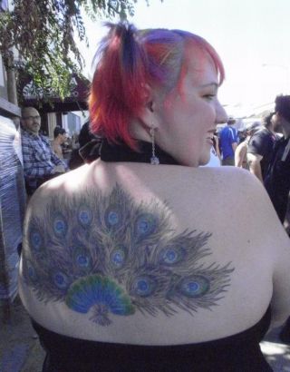 Peacock Pics Tattoo For Women