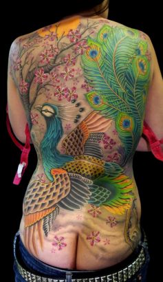 Peacock Tattoo Pics On Full Back