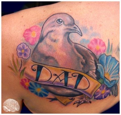 Color Dove Tattoo