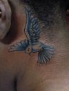 dove pic tattoo on neck
