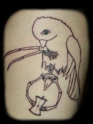 Bird And Dead Bird Pics Tattoos