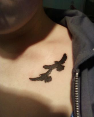 Flying Birds Pic Tattoos On Chest