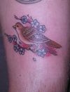 bird and flowers pics tattoo