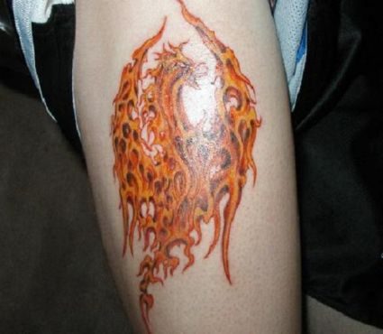 Exotic Phoenix Pic Tattoo