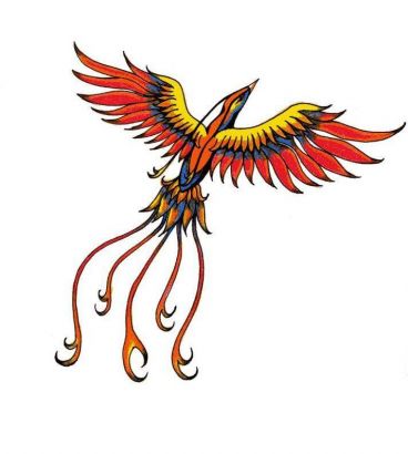 Flying Phoenix Image Tattoo