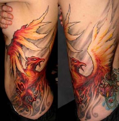 Phoenix Pic Of Tattoo On Rib