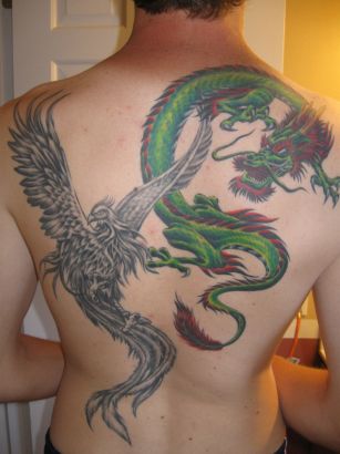 Dragon And Phoenix Tattoo