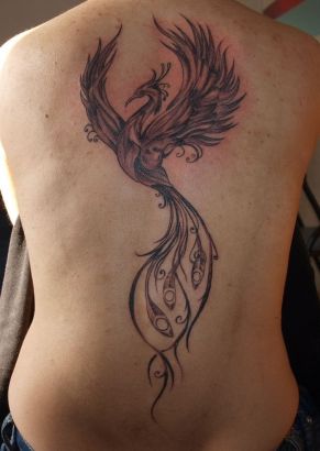 Phoenix Back Images Tattoo