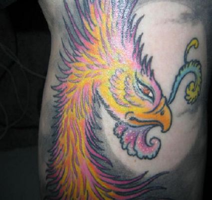 Phoenix Head Pic Tattoo