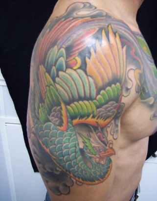 Phoenix Tats On Shoulder