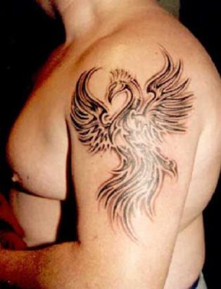 Phoenix Pic Of Tattoo On Left Arm