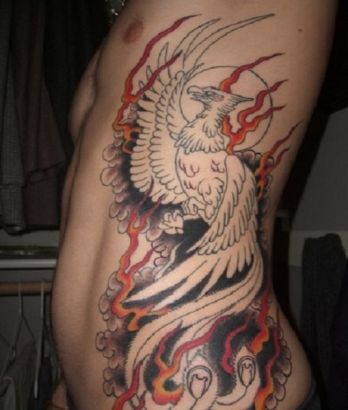 Phoenix Pics Tattoo On Rib