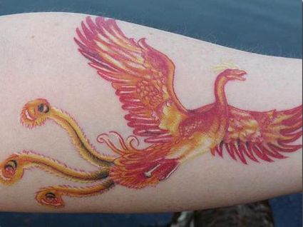 Phoenix Picture Tattoo On Arm