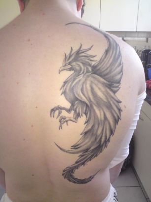 Phoenix Back Tattoo