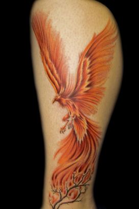 Phoenix Pics Tat On Leg