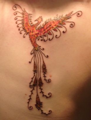 Phoenix Back Tats Art