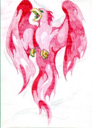Pink Phoenix Pic Tattoo
