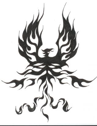 Tribal Phoenix Image Tattoos