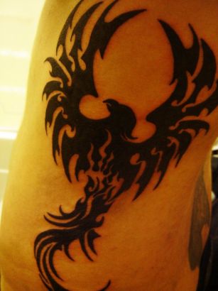itattooz-tribal-phoenix-images-tattoo-on-rib