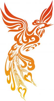 Tribal Phoenix Pic Tattoo