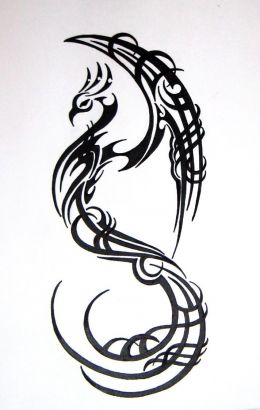 Tribal Phoenix Picture Tattoo