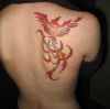 phoenix pic of tattoo on right shoulder blade
