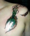 phoenix pic tattoo on chest