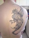 phoenix back tattoo