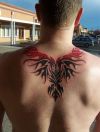 phoenix tribal image tattoo for back
