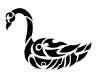 tribal swan tattoo