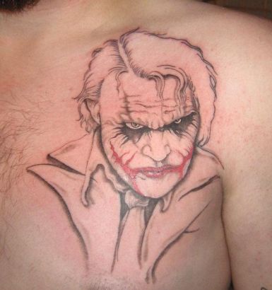 Dark Night Joker Tattoo