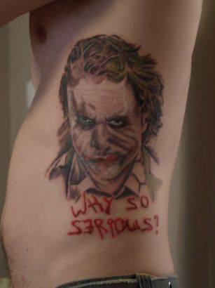 Heath Ledger Joker Tattoo