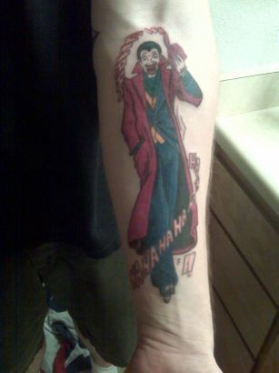 Joker Hand Tattoo