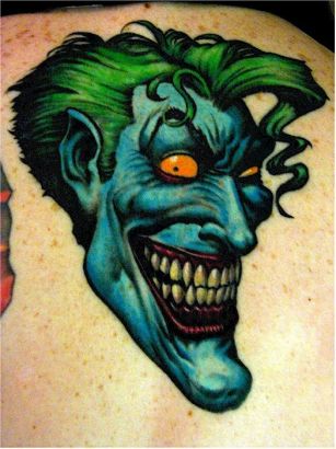 Joker Face Pic Tattoo