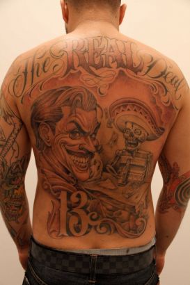 Joker Tattoo On Back || Tattoo from Itattooz