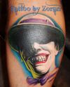 joker face leg  tattoo image