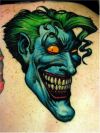 joker face pic tattoo