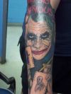 joker tattoo on hand