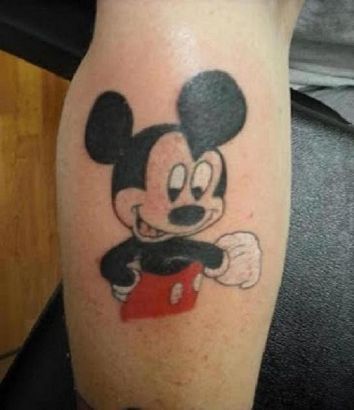 Micky Mouse Arm Tattoos