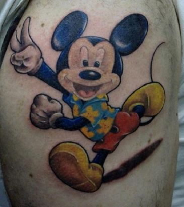 Micky Mouse Pic Tattoo